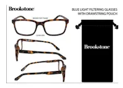 Brookstone Blue Light Filtering Glasses sold by Zulily