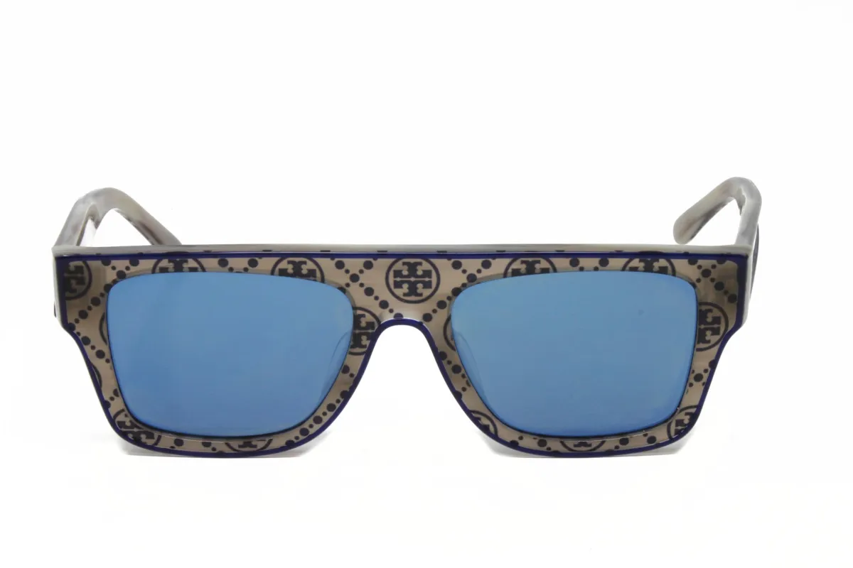 Tory Burch Grey Horn Square Sunglasses made by Tory Burch