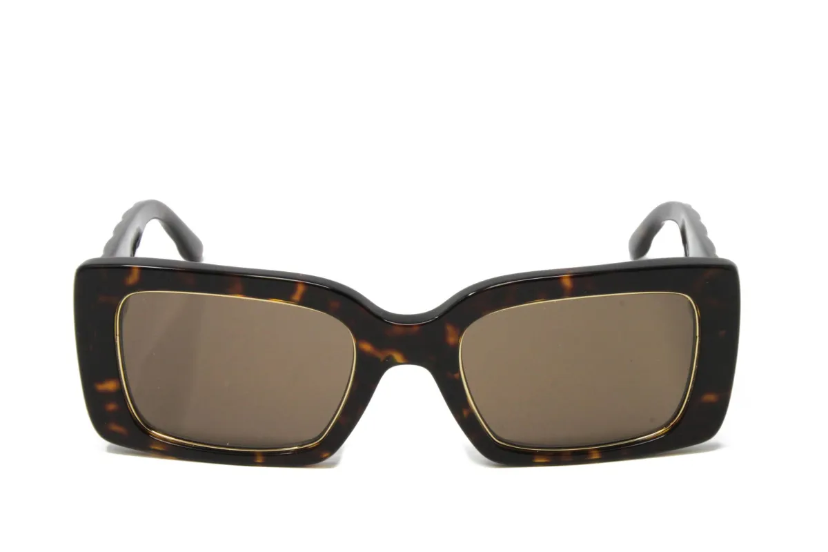 Tory Burch Dark Tortoise Rectangular Sunglasses made by Tory Burch