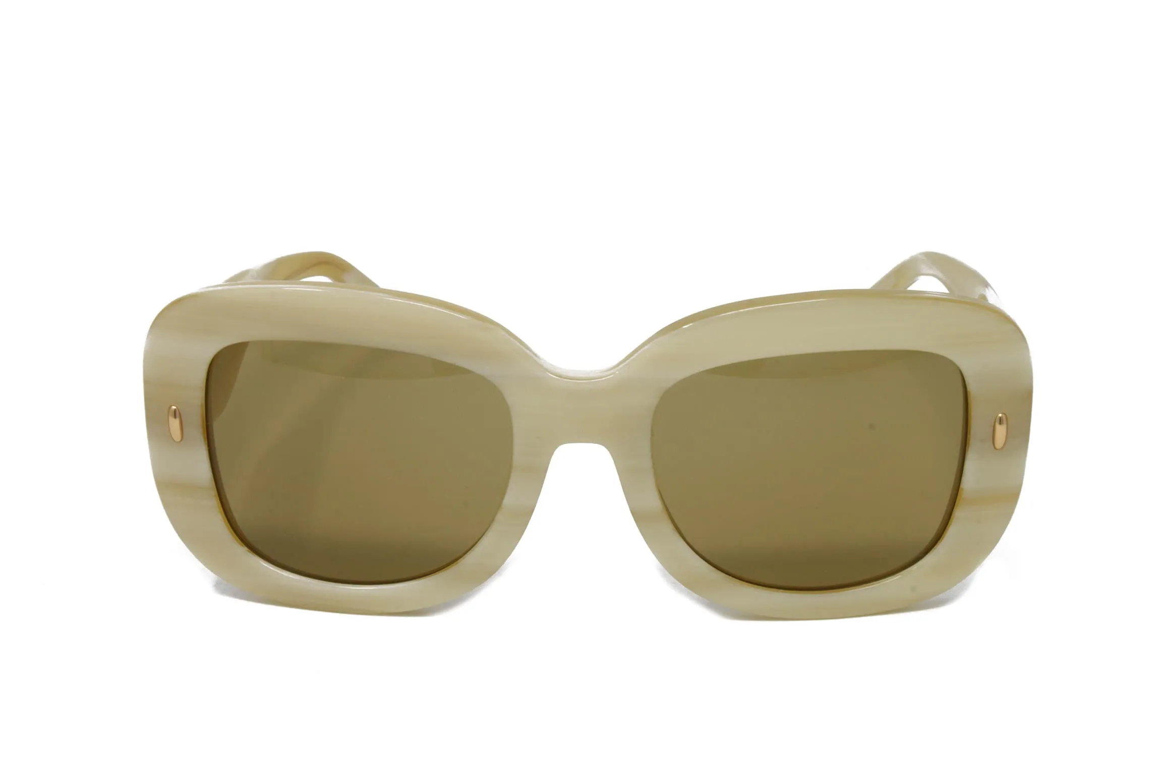 Tory Burch Women's Square Ivory Horn Sunglasses sold by Zulily