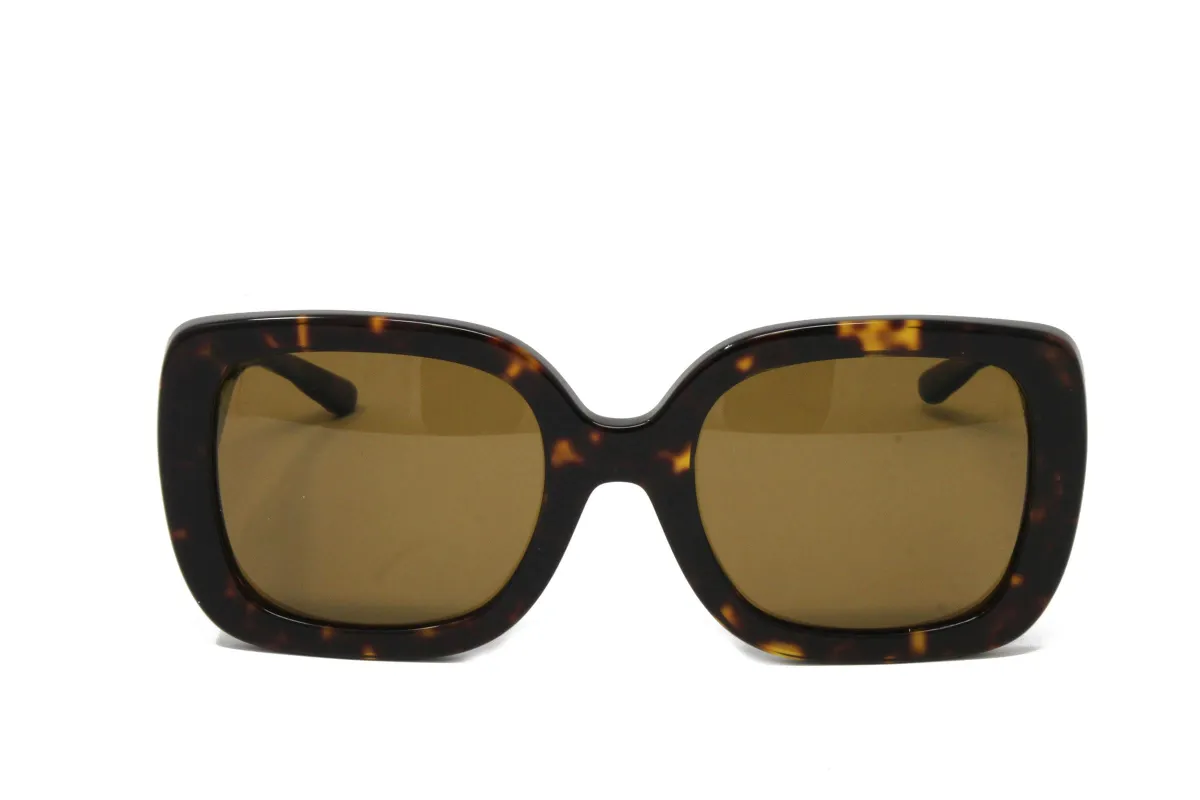 Tory Burch Dark Tortoise Polarized Square Designer Women's Sunglasses made by Tory Burch