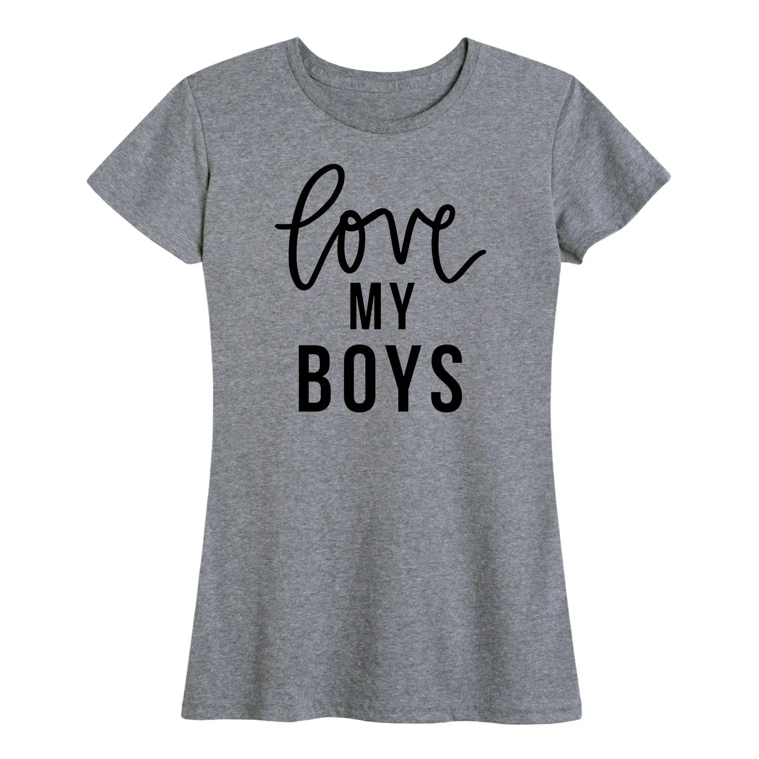 Instant Message - Love My Boys - Women's Short Sleeve Graphic T-shirt sold by Zulily