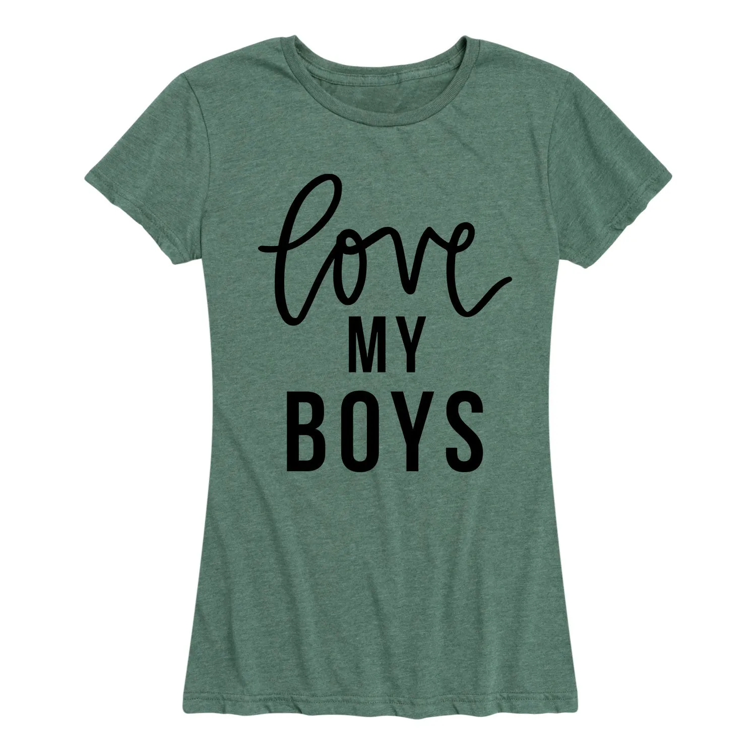 Instant Message - Love My Boys - Women's Short Sleeve Graphic T-shirt sold by Zulily product image thumbnail 2