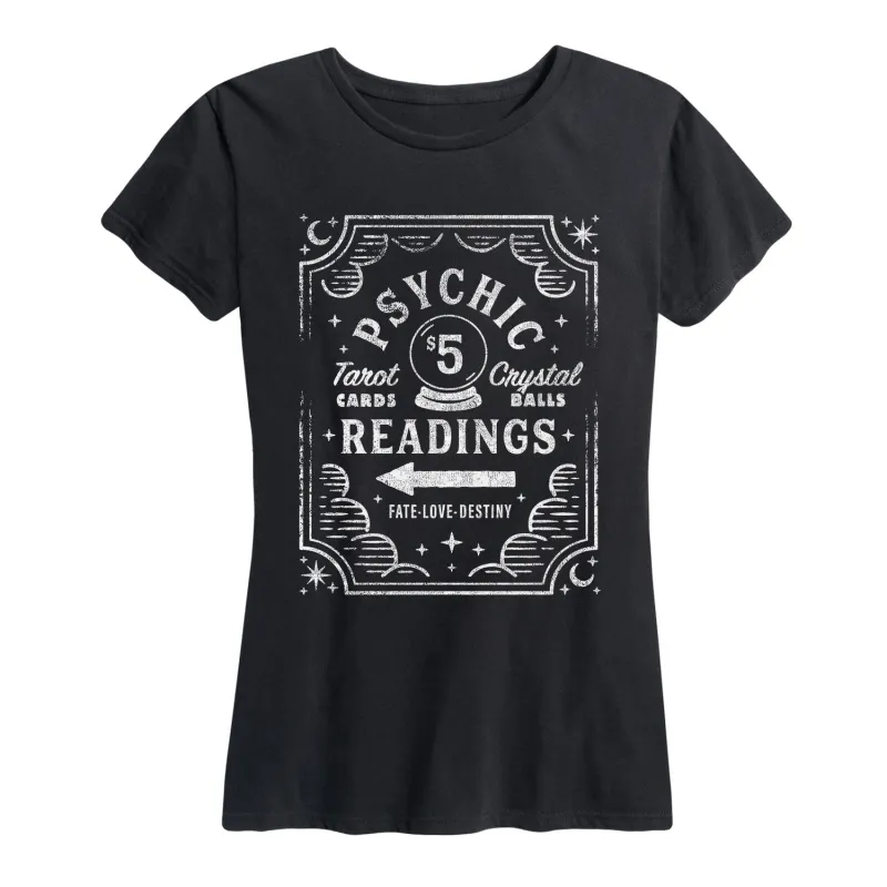 Instant Message - Psychic Sign - Women's Short Sleeve Graphic T-shirt made by Zulily