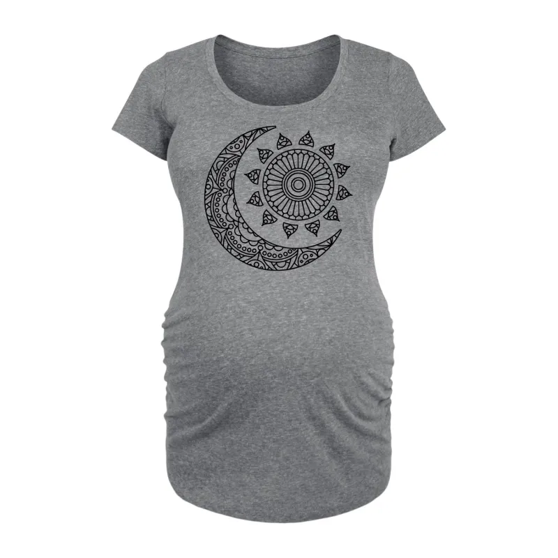 Instant Message - Decorative Sun Moon - Maternity Scoop Neck Tee sold by Zulily