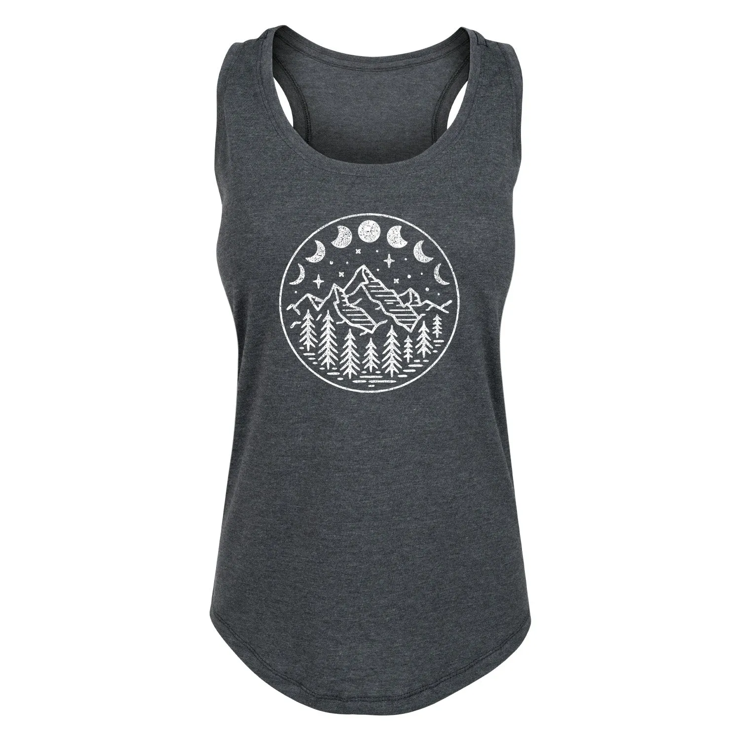 Instant Message - Celestial Mountains Moon Phases - Women's Racerback Tank sold by Zulily
