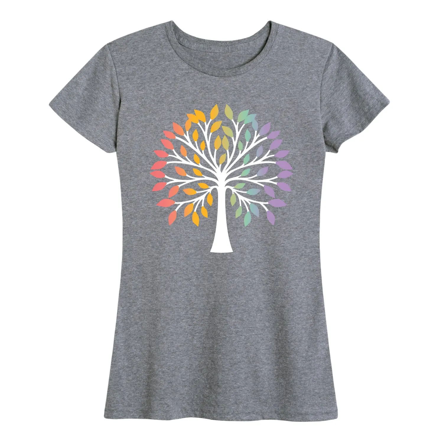 Instant Message - Rainbow Tree Of Life - Women's Short Sleeve Graphic T-shirt sold by Zulily product image thumbnail 2