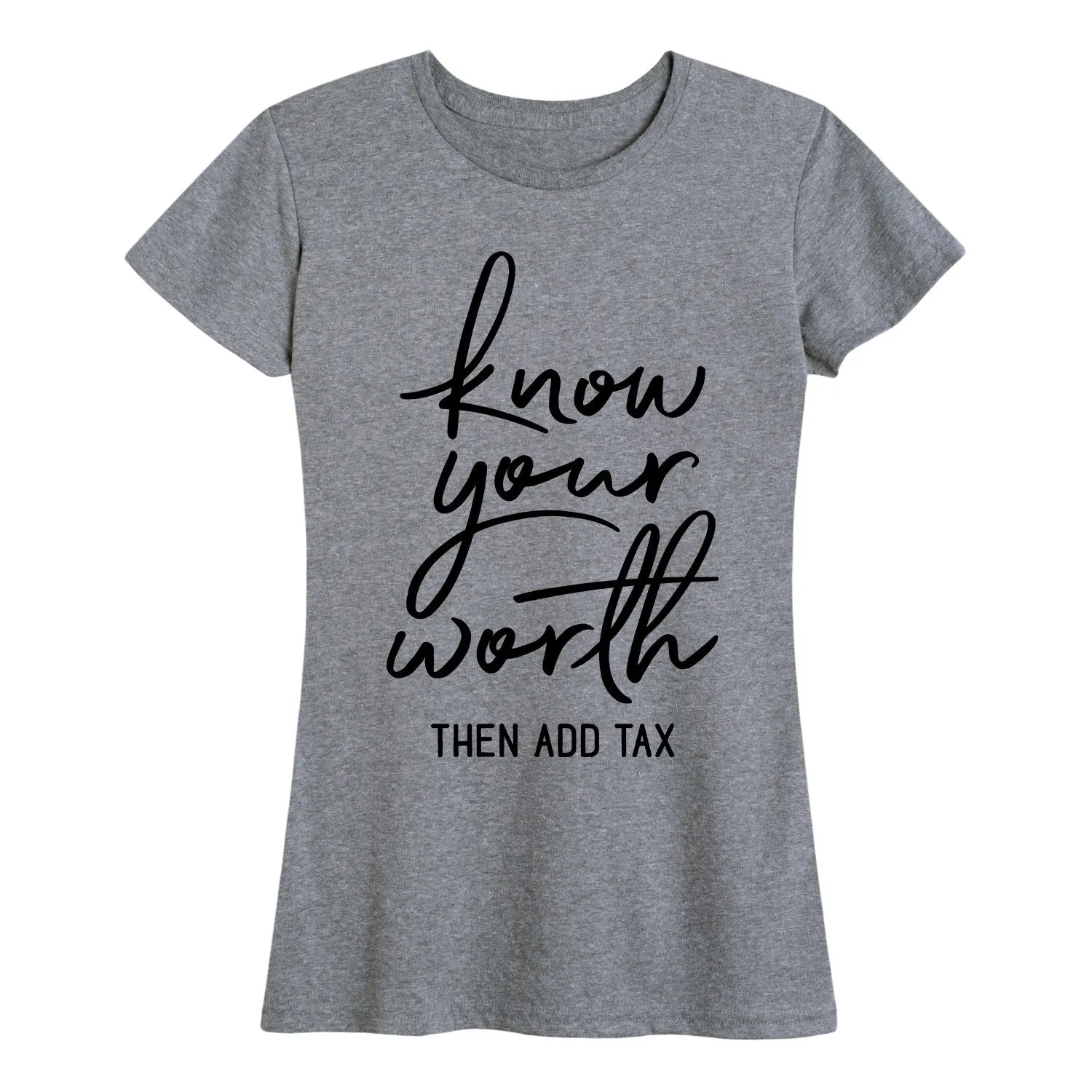 Instant Message - Know Your Worth - Women's Short Sleeve Graphic T-shirt sold by Zulily product image thumbnail 2