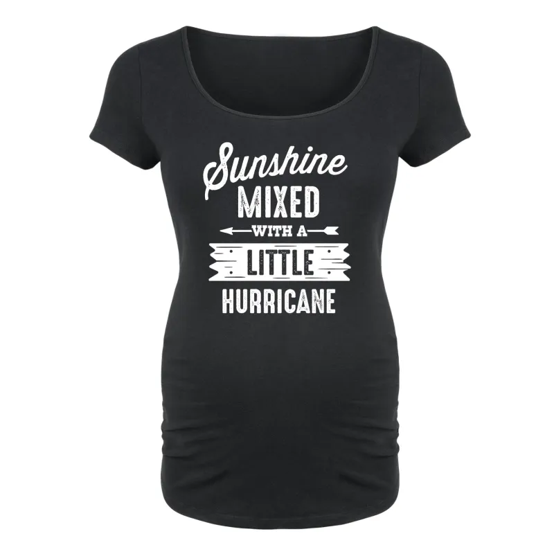 Instant Message - Sunshine Mixed Hurricane - Maternity Scoop Neck Tee sold by Zulily