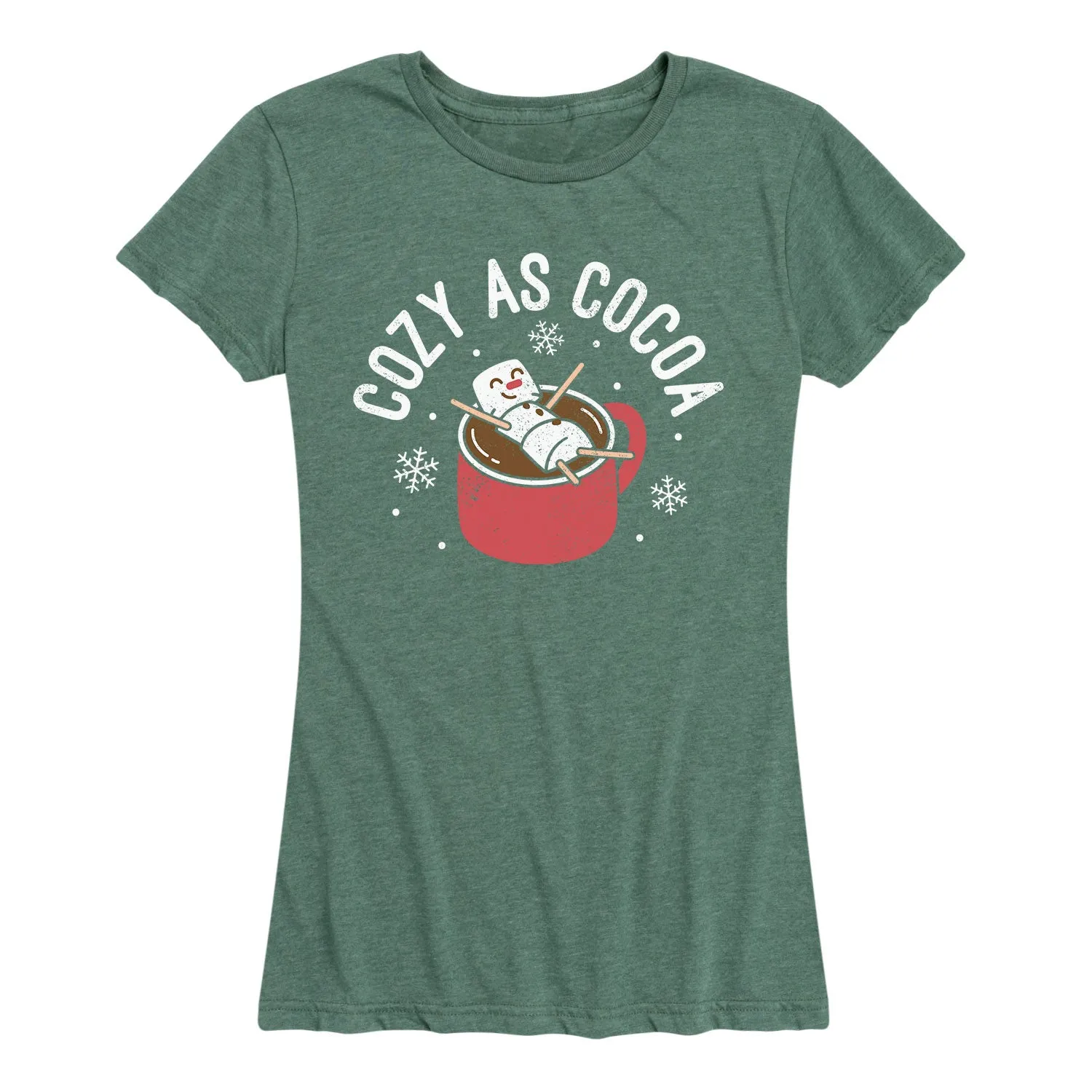 Instant Message - Cozy as Cocoa- Women's Short Sleeve Graphic T-shirt sold by Zulily product image thumbnail 3