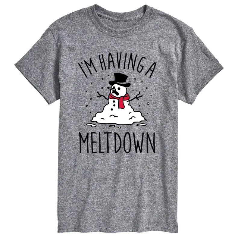 Instant Message - I'm Having a Meltdown - Men's Short Sleeve Graphic T-shirt made by Zulily