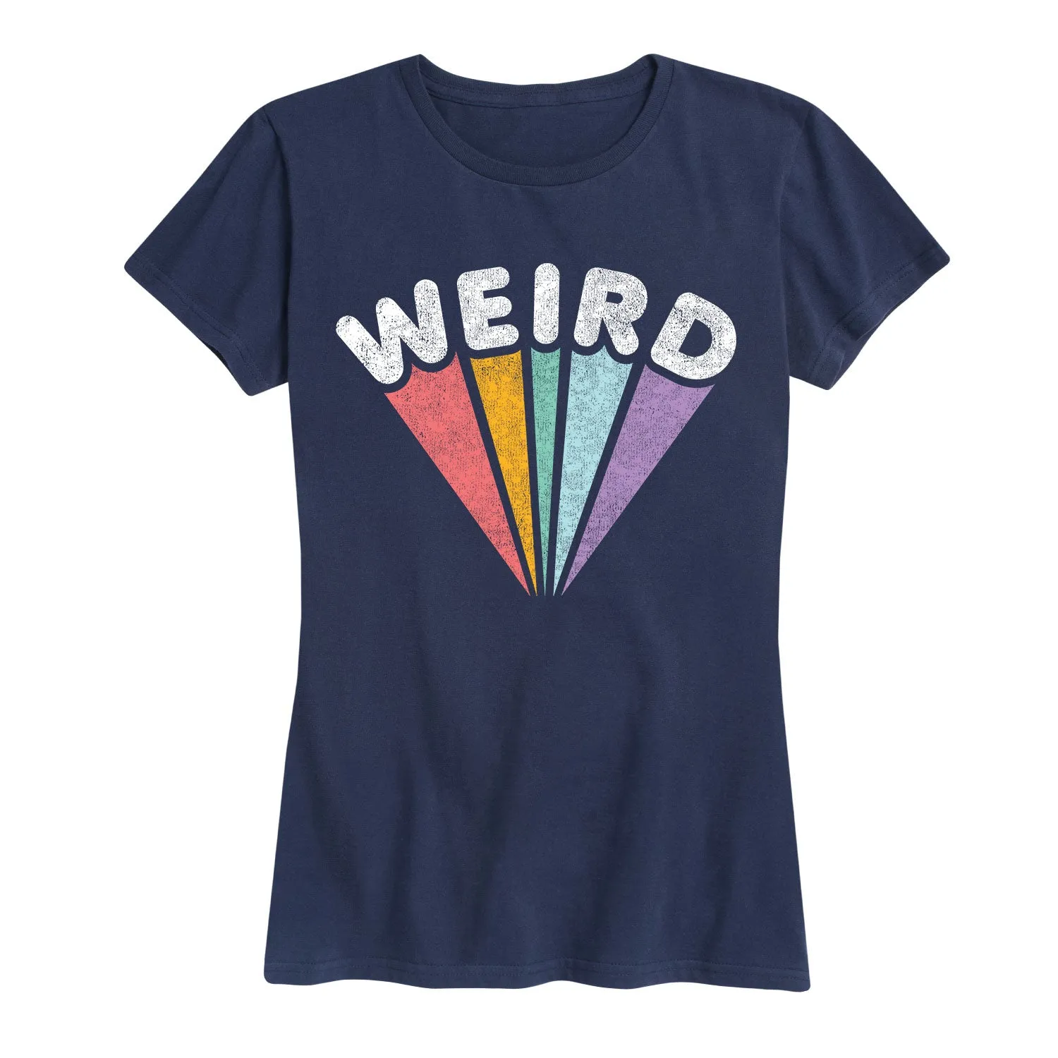 Instant Message - Weird Rainbow - Women's Short Sleeve Graphic T-shirt sold by Zulily product image thumbnail 4