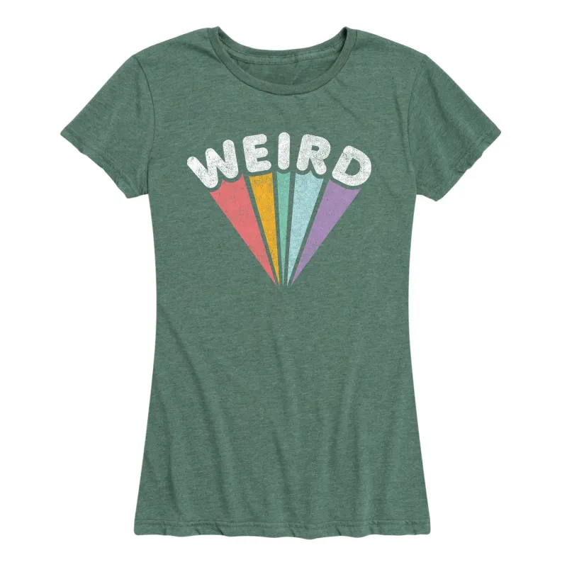 Instant Message - Weird Rainbow - Women's Short Sleeve Graphic T-shirt sold by Zulily
