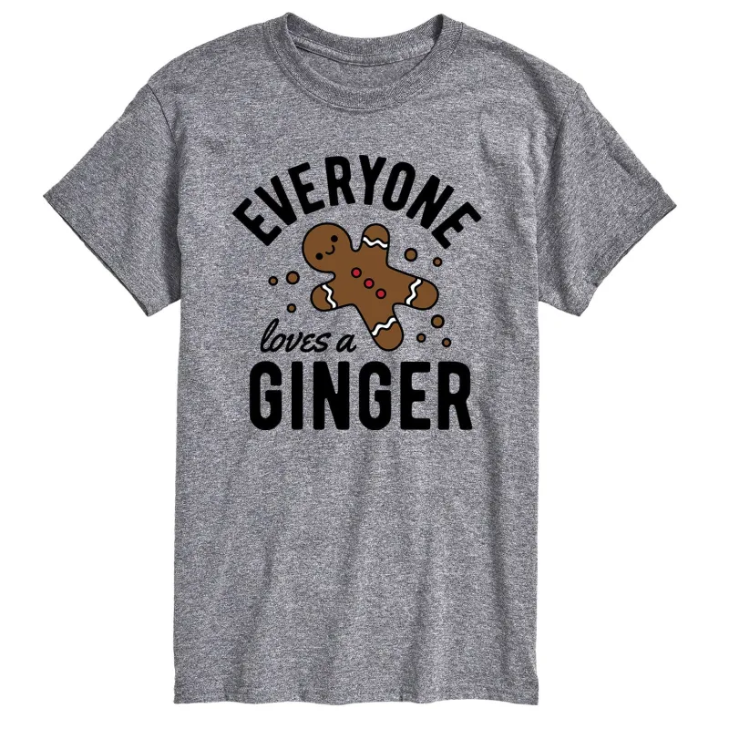 Instant Message - Everyone Loves Gingerbread Man - Men's Short Sleeve Graphic T-shirt sold by Zulily