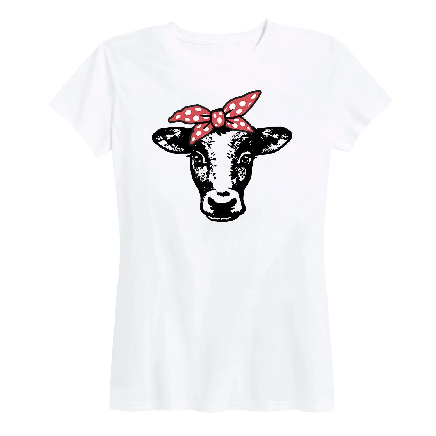 Instant Message - Cow Bandana - Women's Short Sleeve Graphic T-shirt sold by Zulily product image thumbnail 2