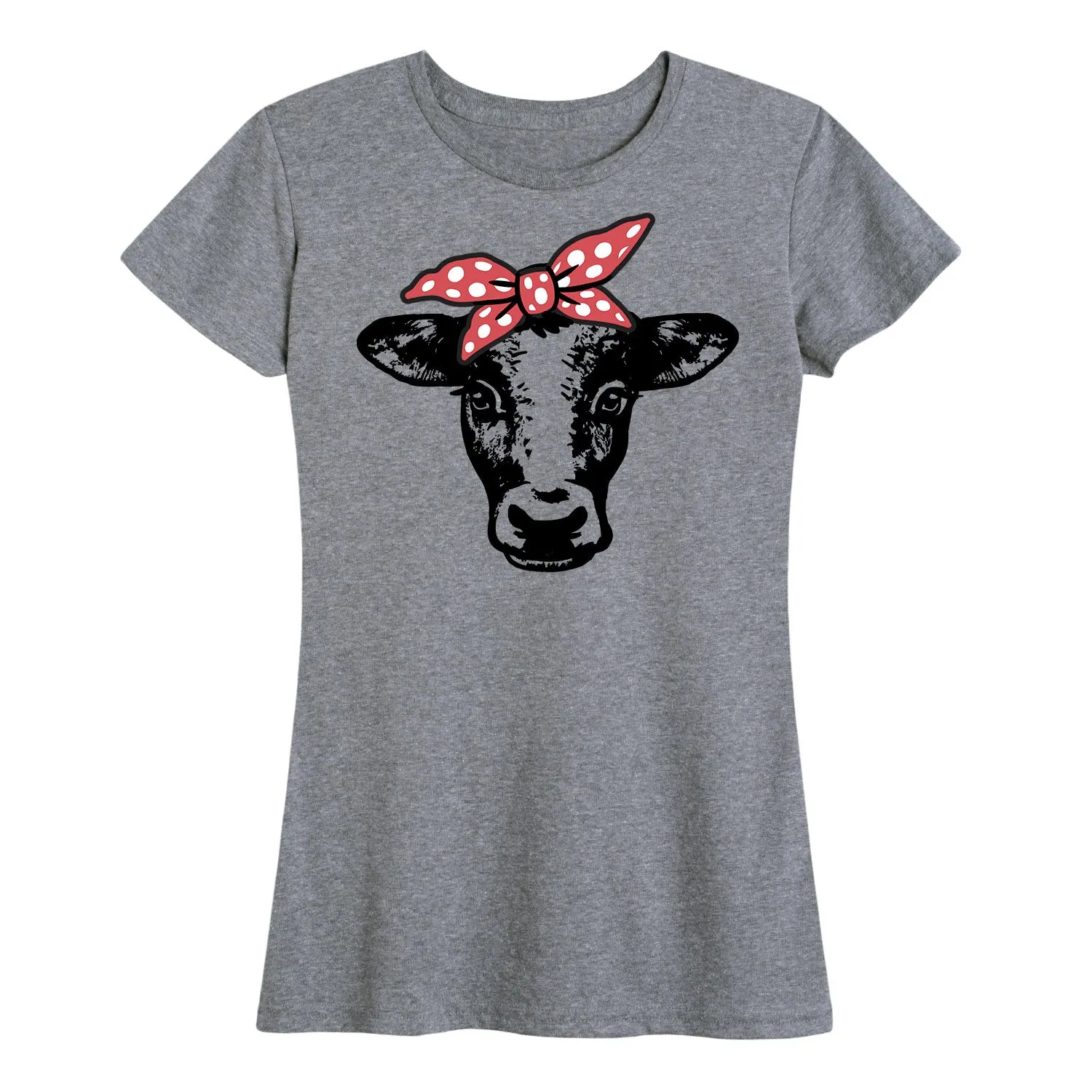 Instant Message - Cow Bandana - Women's Short Sleeve Graphic T-shirt sold by Zulily