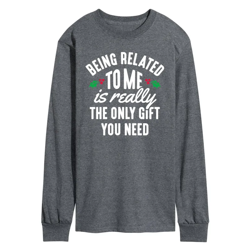 Instant Message - Being Related to Me - Men's Long Sleeve Graphic T-shirt sold by Zulily