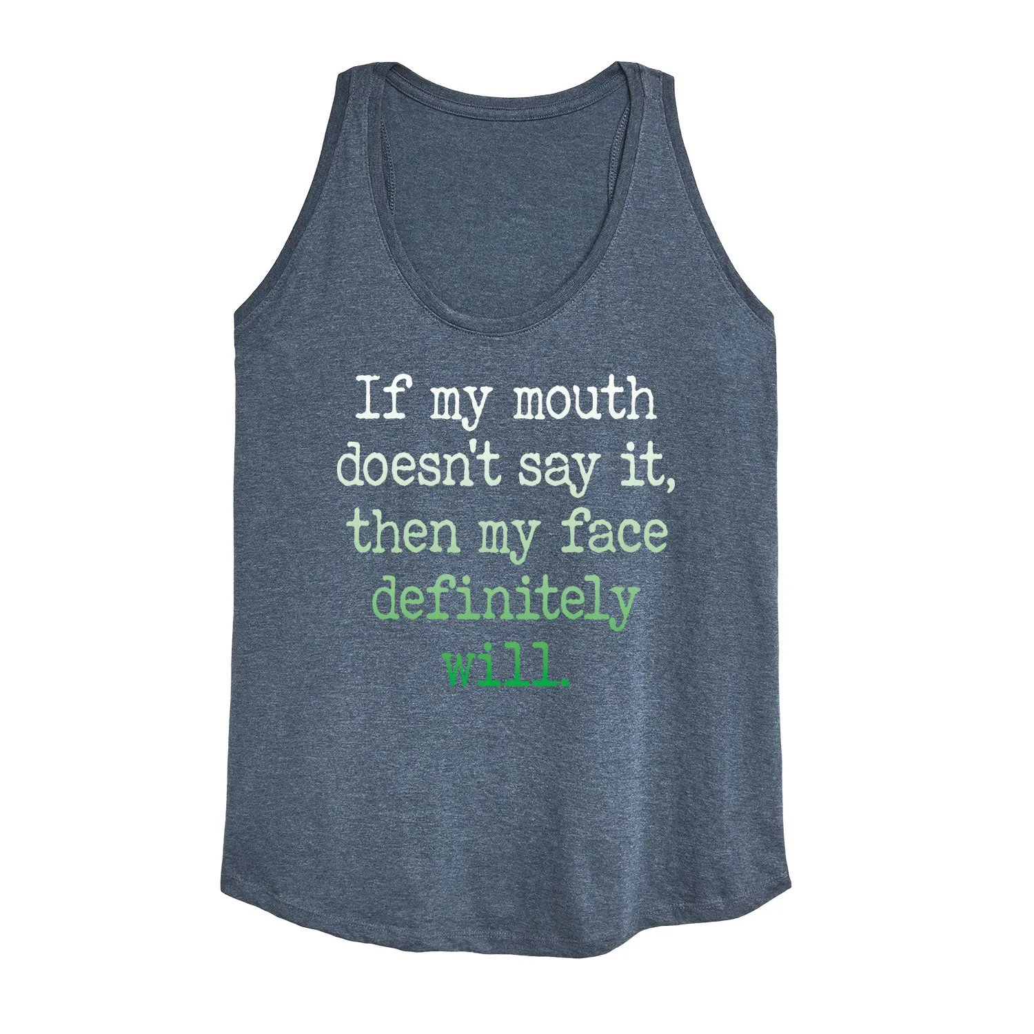 Instant Message - If My Mouth Doesnt Say It Gradient- Women's Any Way Short Sleeve Graphic Dress sold by Zulily