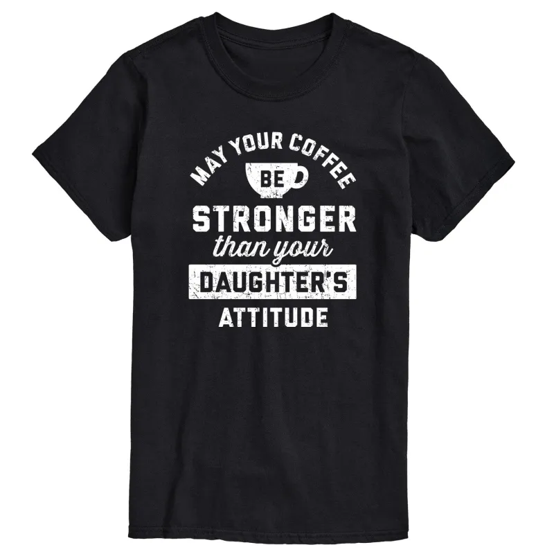 Instant Message - Coffee Stronger Than Attitude - Men's Short Sleeve Graphic T-shirt sold by Zulily