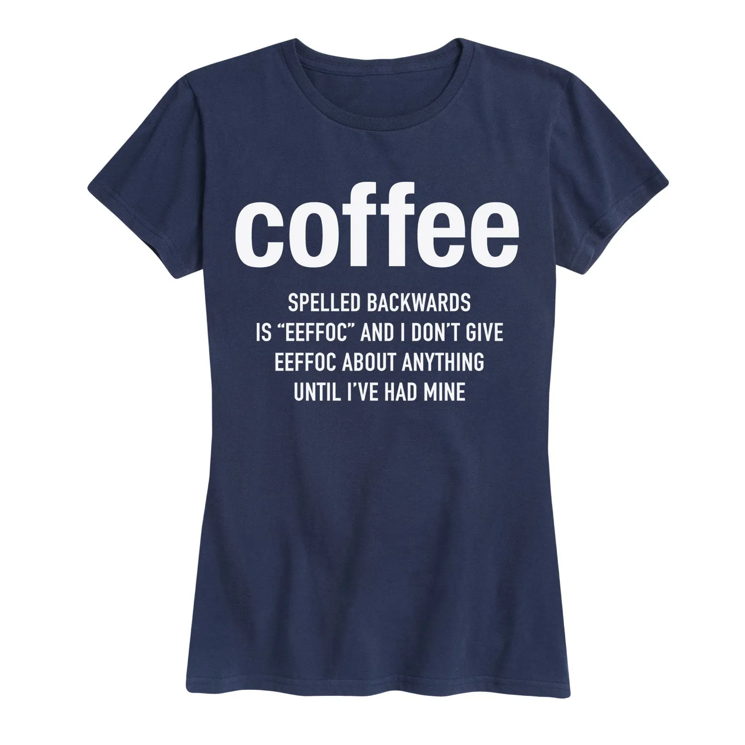 Instant Message - Coffee Eeffoc - Women's Short Sleeve Graphic T-shirt sold by Zulily product image thumbnail 3