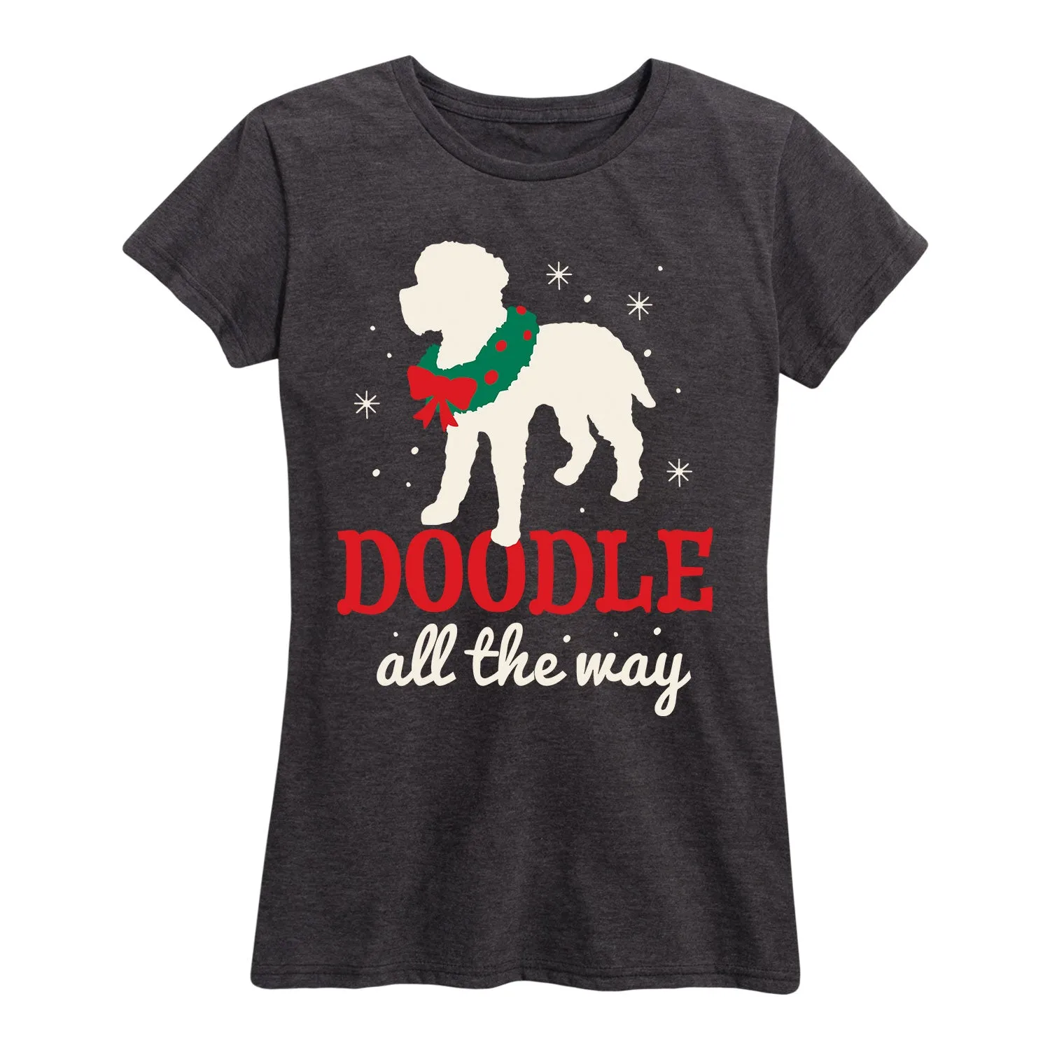 Instant Message - Doodle All the Way - Women's Short Sleeve Graphic T-shirt sold by Zulily product image thumbnail 2