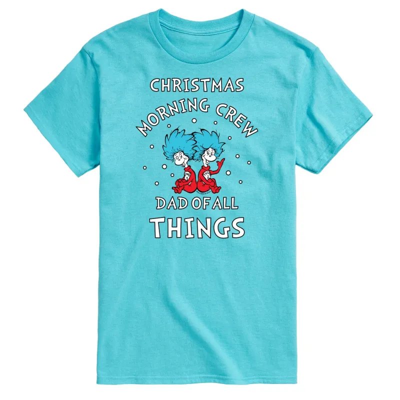The Cat in the Hat - Christmas Morning Crew Dad - Men's Short Sleeve Graphic T-Shirt sold by Zulily