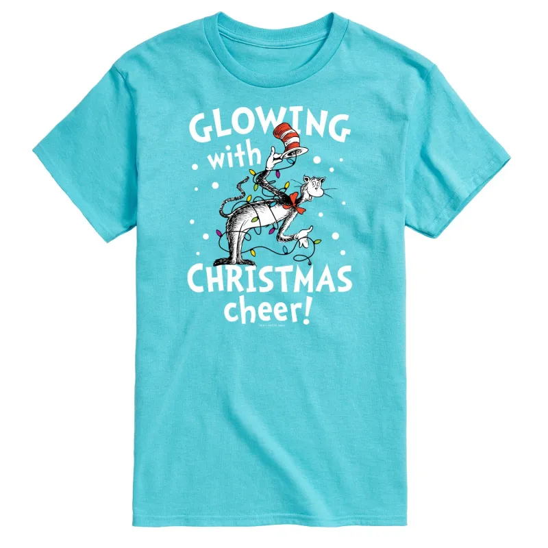 The Cat in the Hat - Glowing Christmas Cheer - Men's Short Sleeve Graphic T-Shirt sold by Zulily