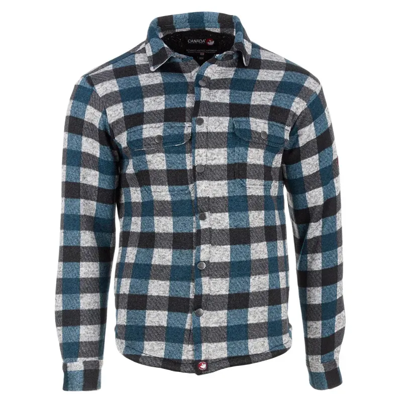 Canada Weather Gear Men's Sherpa Lined Buffalo Plaid Shirt Jacket sold by Zulily