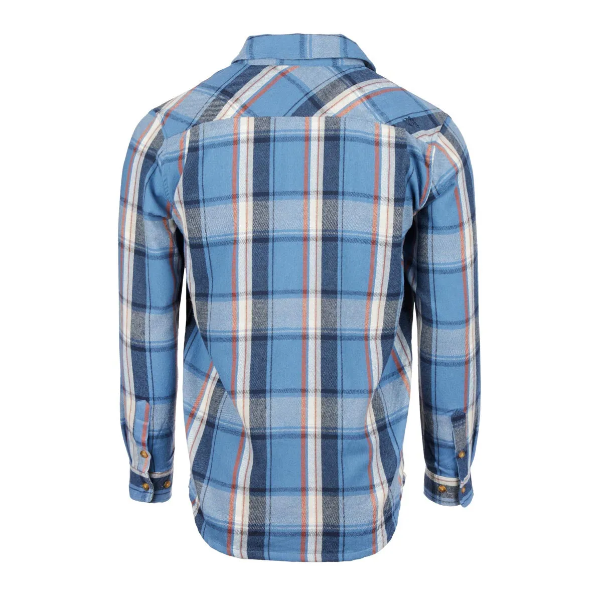 Mountain and Isles Men's 2-Pocket Brushed Cotton Button Down Flannel Shirt sold by Zulily product image thumbnail 2