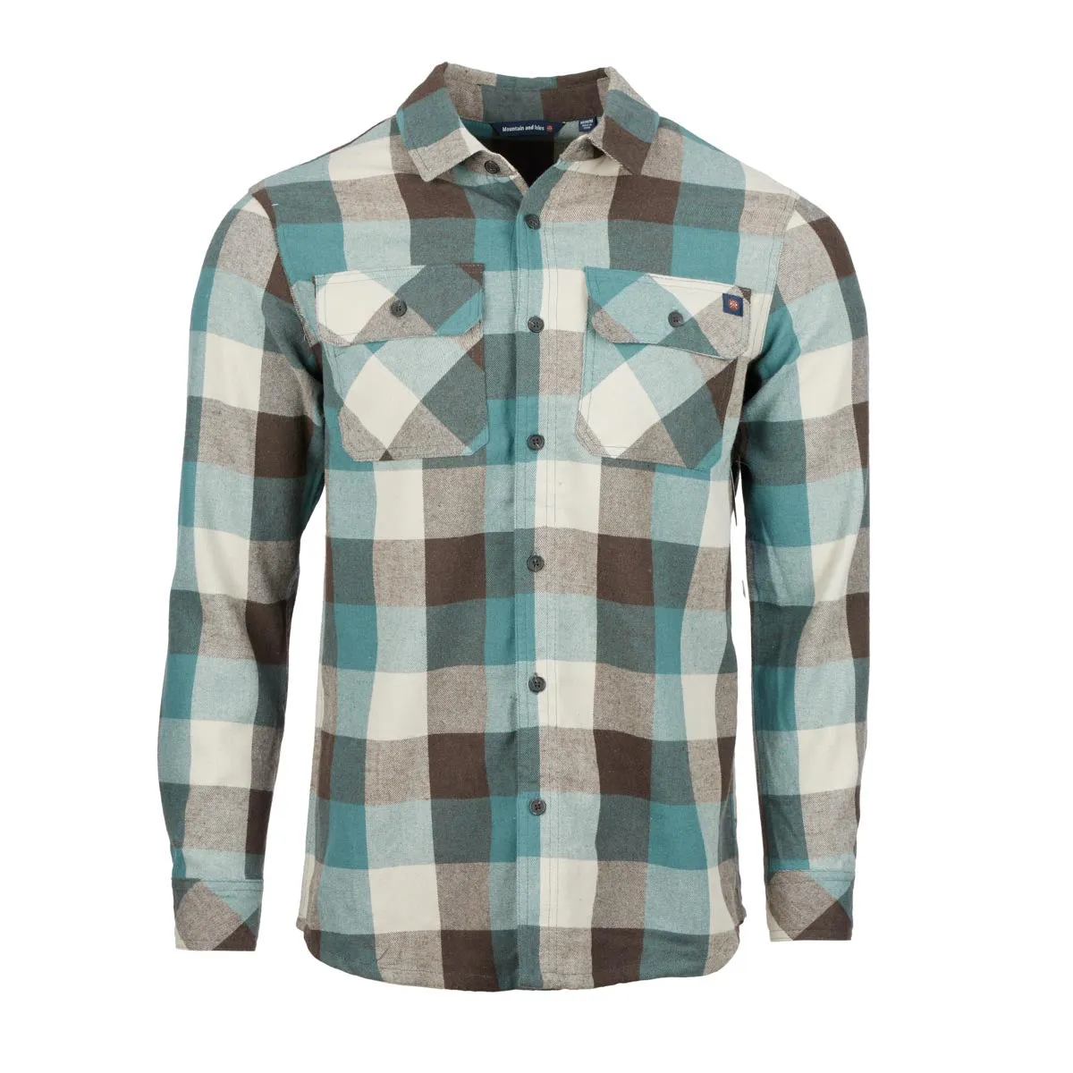Mountain and Isles Men's 2-Pocket Brushed Cotton Button Down Flannel Shirt sold by Zulily product image thumbnail 4