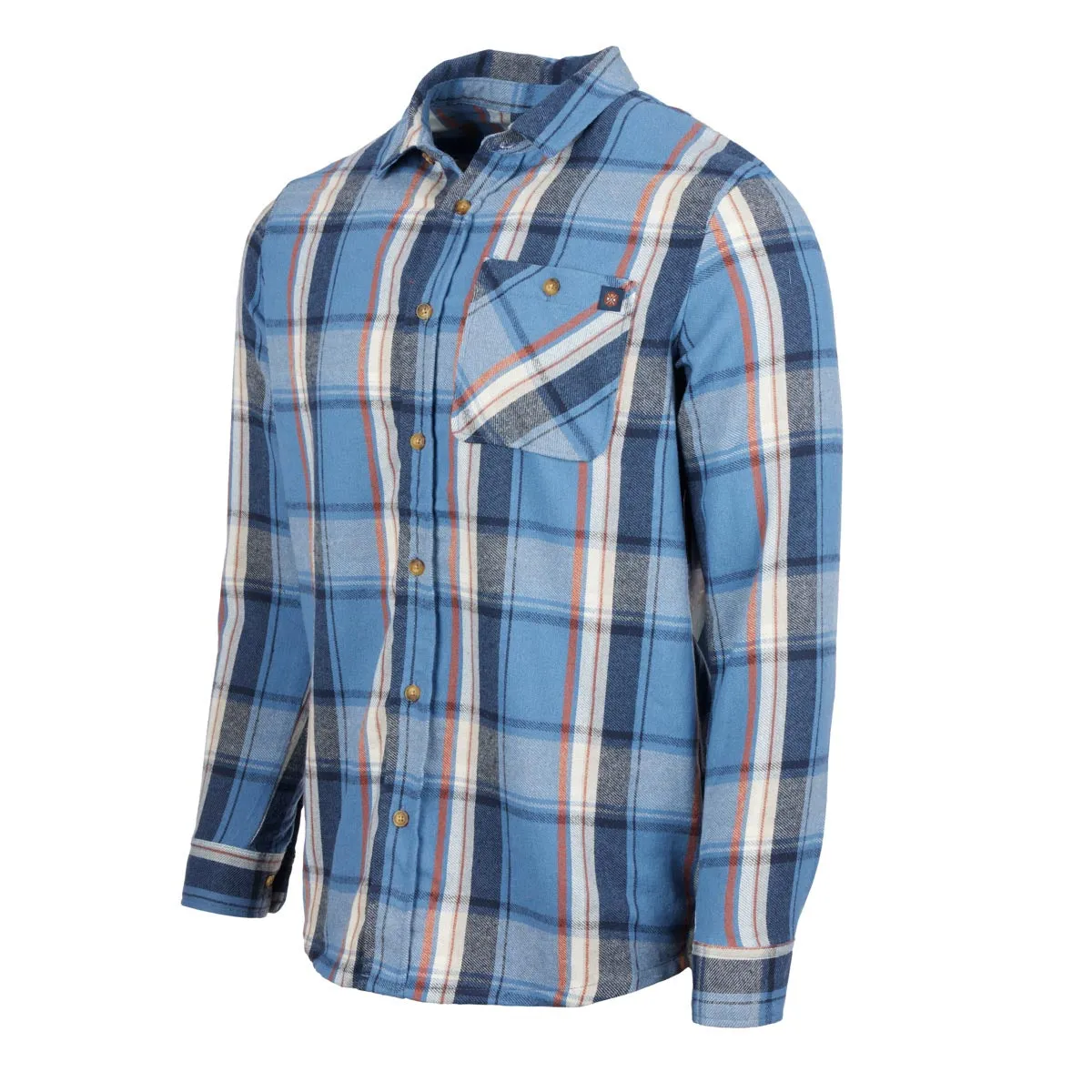 Mountain and Isles Men's 2-Pocket Brushed Cotton Button Down Flannel Shirt sold by Zulily product image thumbnail 3