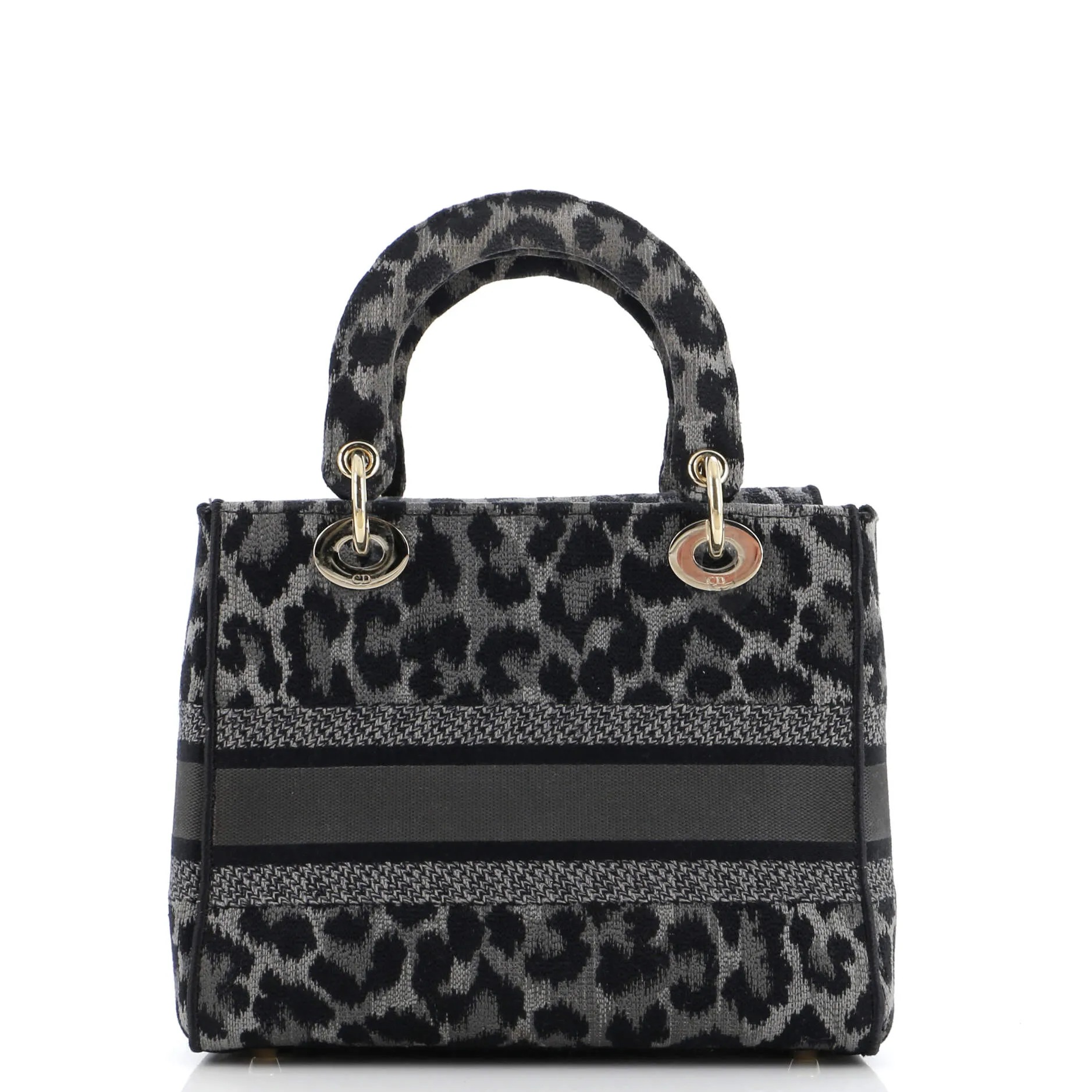 Pre-Loved Christian Dior Lady D-Lite Bag Mizza Embroidered Canvas Medium sold by Zulily product image thumbnail 3