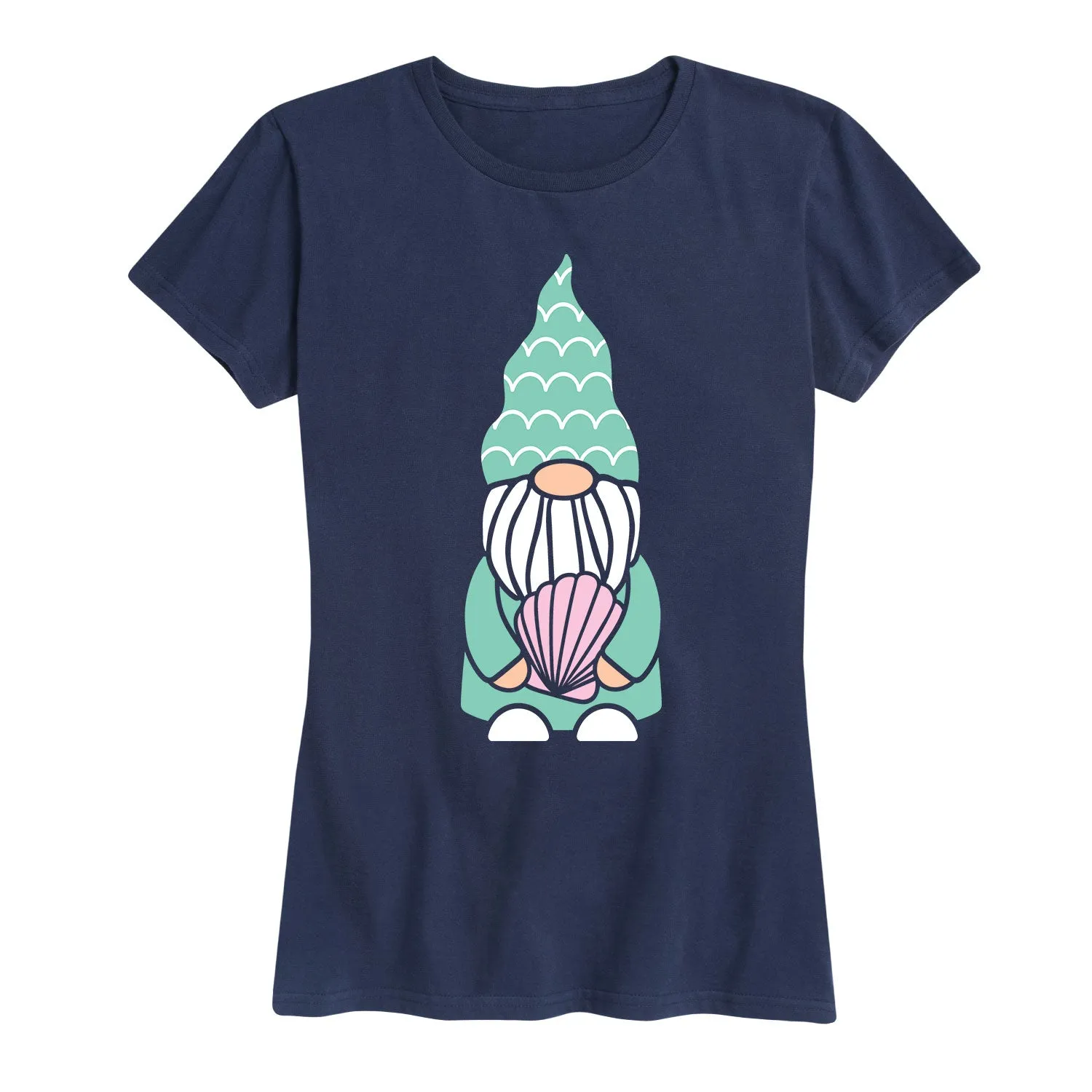 Instant Message - Mermaid Gnome - Women's Short Sleeve Graphic T-shirt sold by Zulily