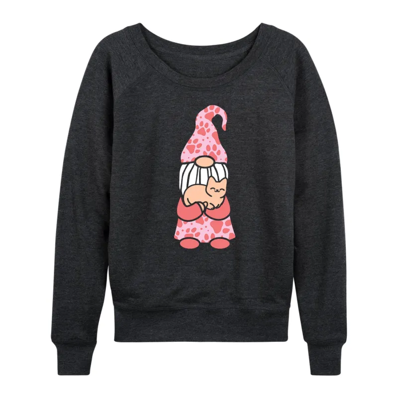 Instant Message - Cat Gnome - Women's French Terry Long Sleeve Pullover sold by Zulily