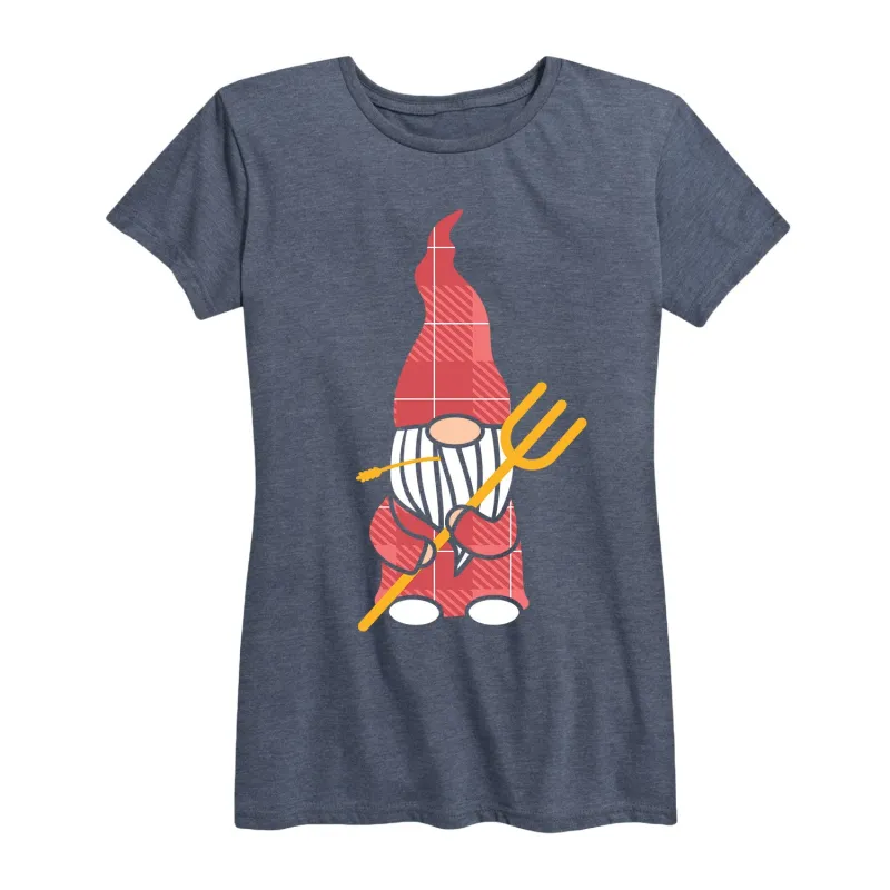 Instant Message - Farmer Gnome - Women's Short Sleeve Graphic T-shirt sold by Zulily