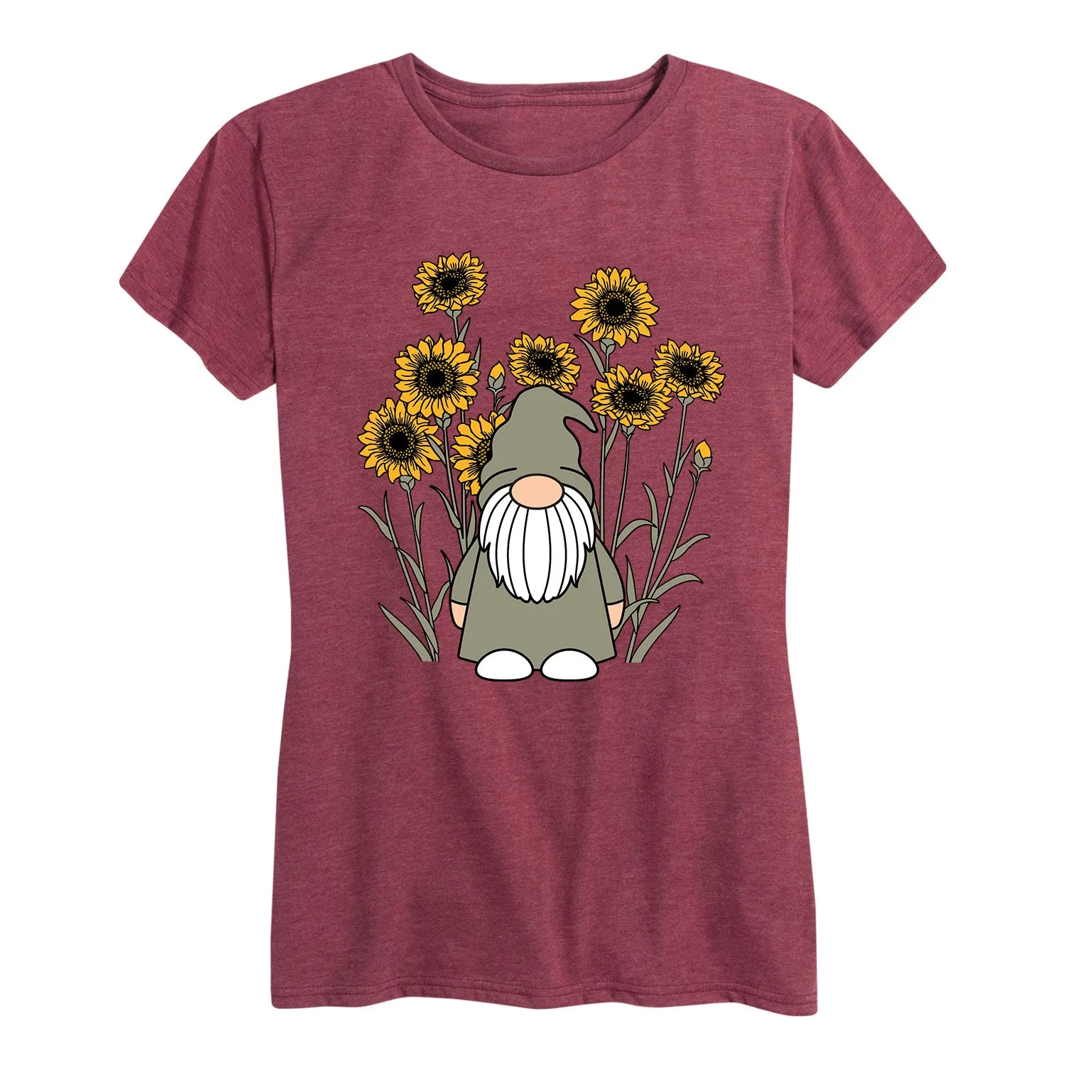 Instant Message - Sunflower Gnome - Women's Short Sleeve Graphic T-shirt sold by Zulily product image thumbnail 3