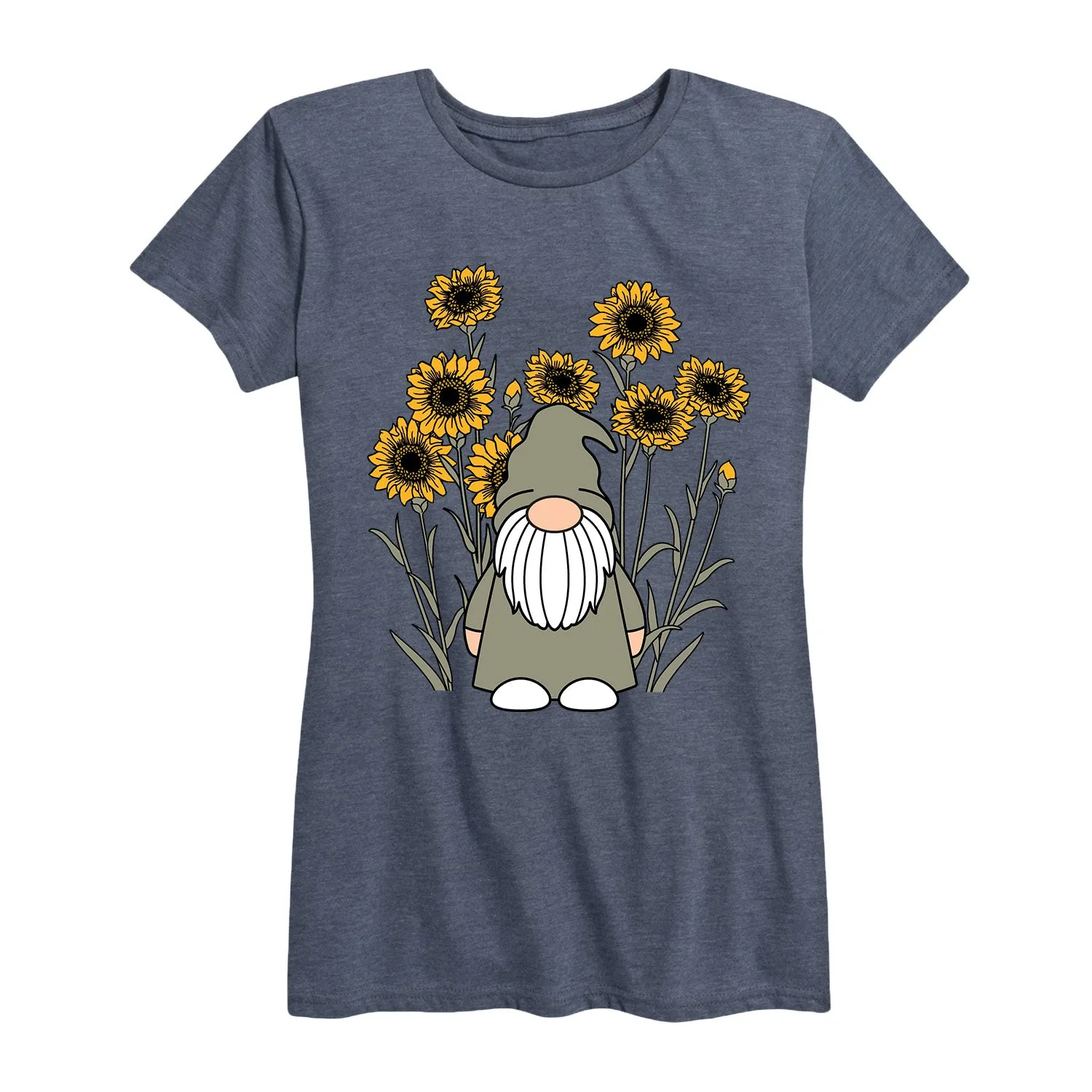 Instant Message - Sunflower Gnome - Women's Short Sleeve Graphic T-shirt sold by Zulily product image thumbnail 2