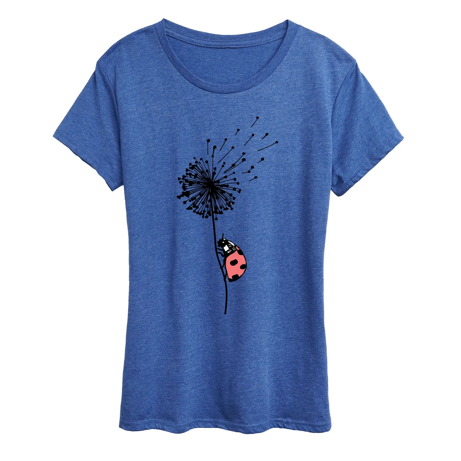 Instant Message - Ladybug On Dandelion - Women's Short Sleeve Graphic T-Shirt sold by Zulily product image thumbnail 4