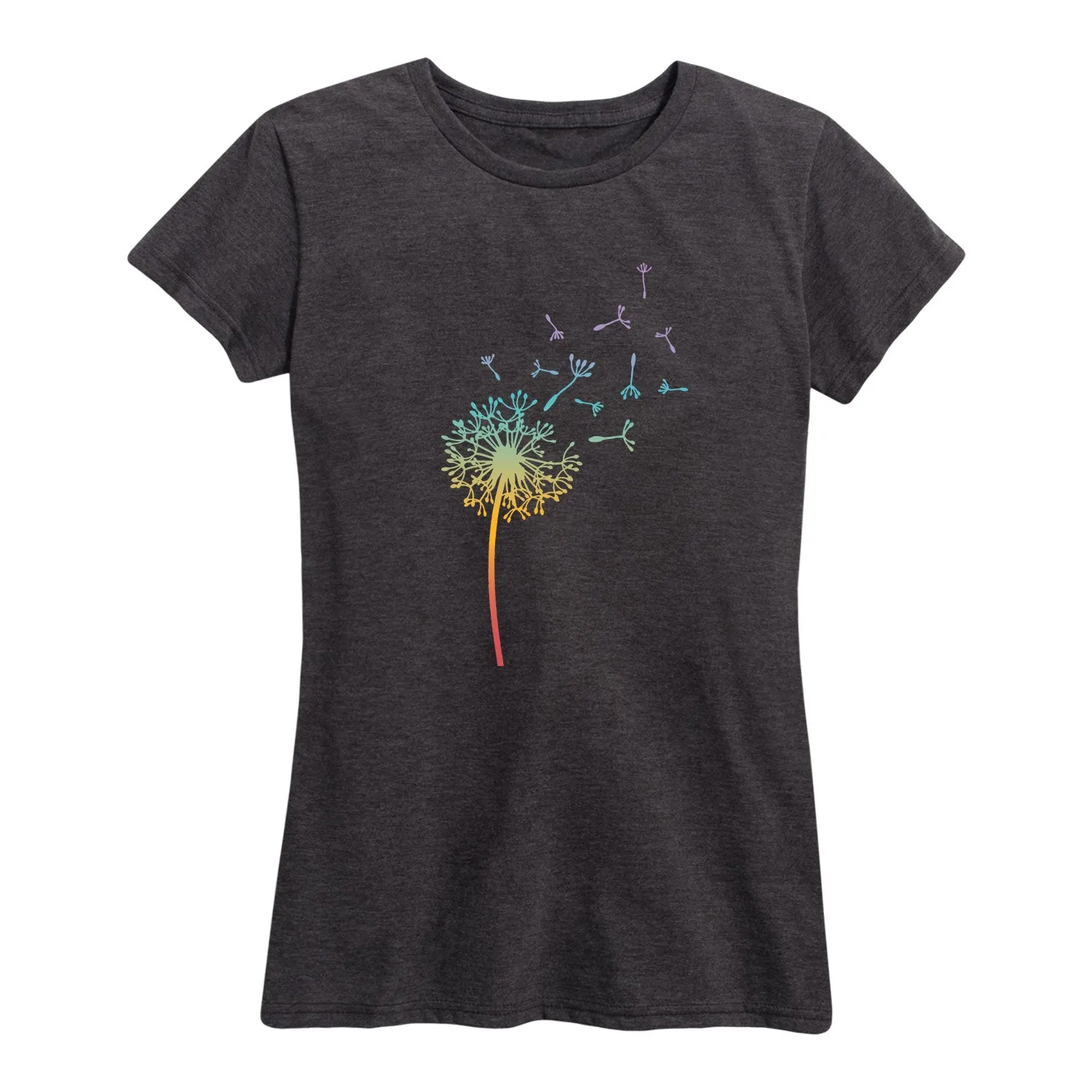 Instant Message - Rainbow Dandelion - Women's Short Sleeve Graphic T-Shirt sold by Zulily product image thumbnail 2