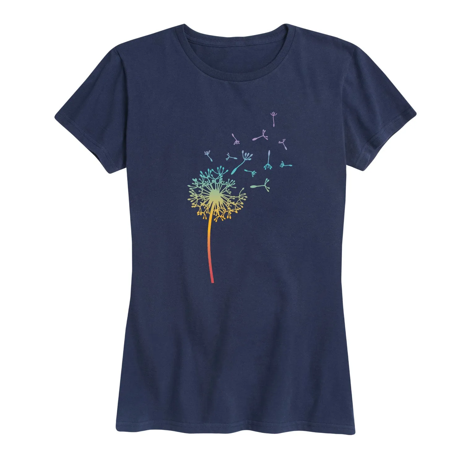 Instant Message - Rainbow Dandelion - Women's Short Sleeve Graphic T-Shirt sold by Zulily product image thumbnail 3