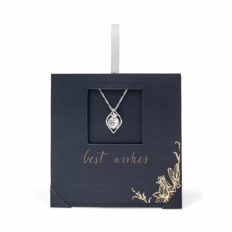 callura Rhodium-Plated Crystal Rivoli Necklace with Swarovski Crystals sold by Zulily