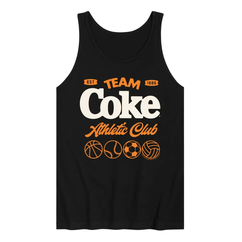 Coca-Cola - Team Coke Athletic Club - Men's Sleeveless Graphic Tank sold by Zulily