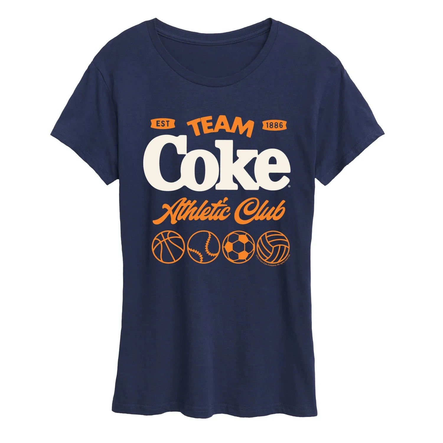 Coca-Cola - Team Coke Athletic Club - Women's Short Sleeve Graphic T-Shirt sold by Zulily
