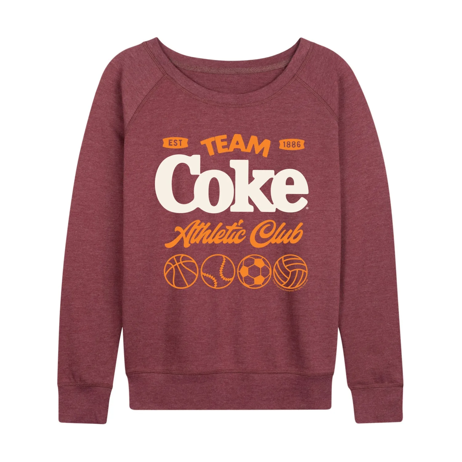 Coca-Cola - Team Coke Athletic Club - Women's French Terry Long Sleeve Pullover sold by Zulily product image thumbnail 2