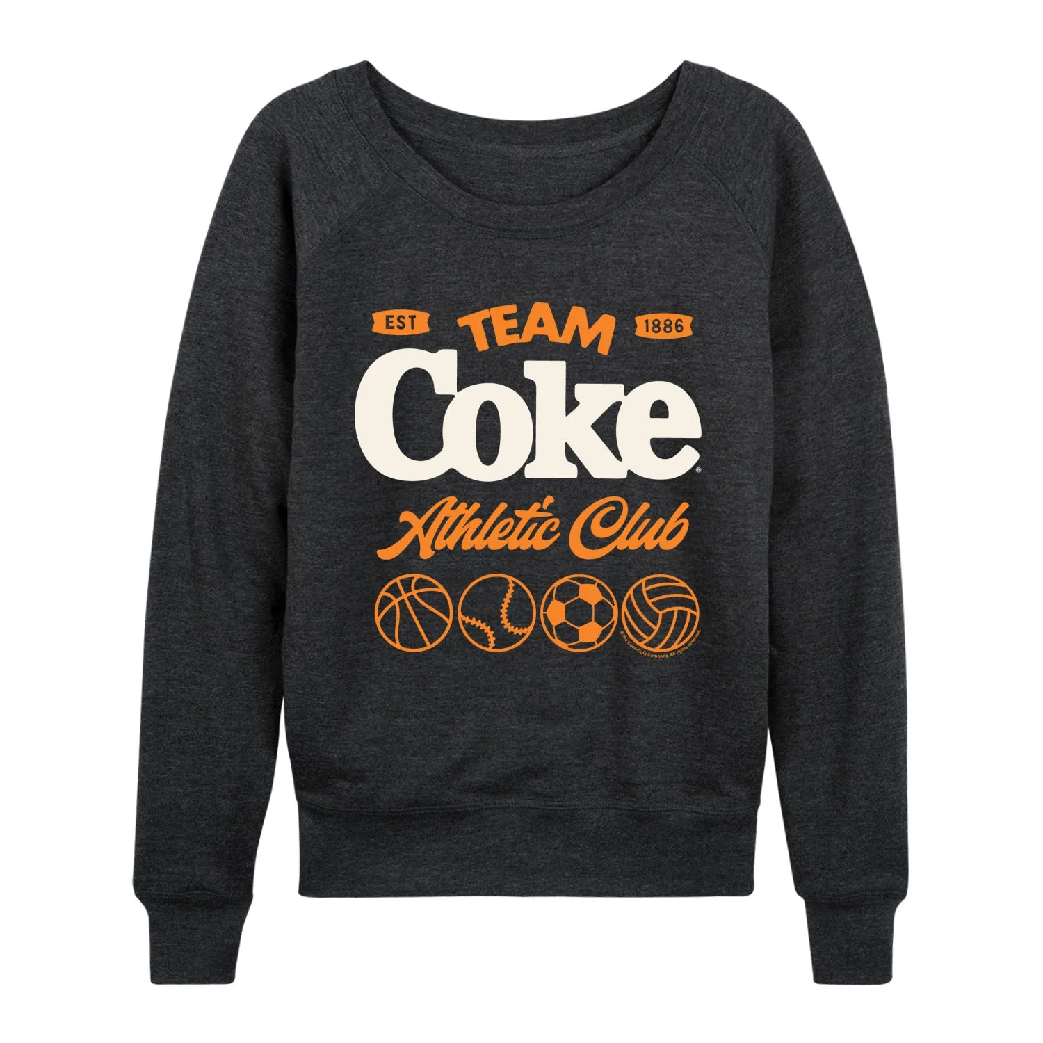 Coca-Cola - Team Coke Athletic Club - Women's French Terry Long Sleeve Pullover sold by Zulily product image thumbnail 3