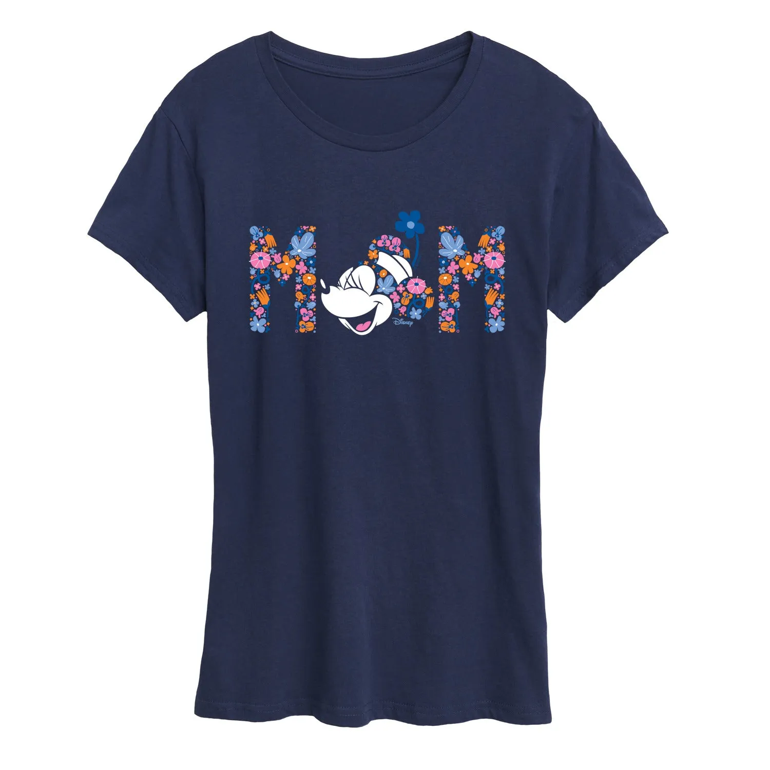 Disney - Mom Minnie Florals - Women's Short Sleeve Graphic T-Shirt sold by Zulily