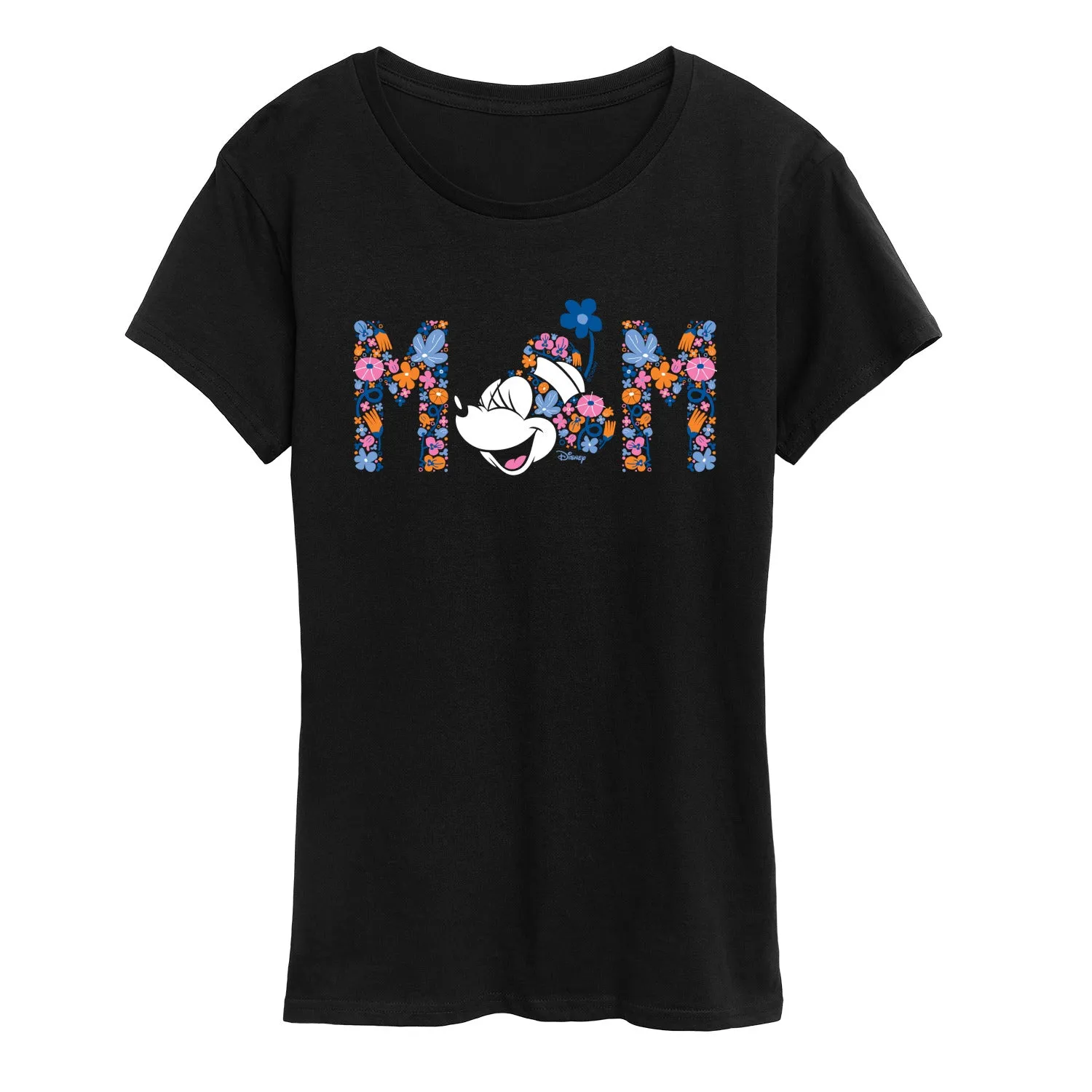 Disney - Mom Minnie Florals - Women's Short Sleeve Graphic T-Shirt sold by Zulily product image thumbnail 2