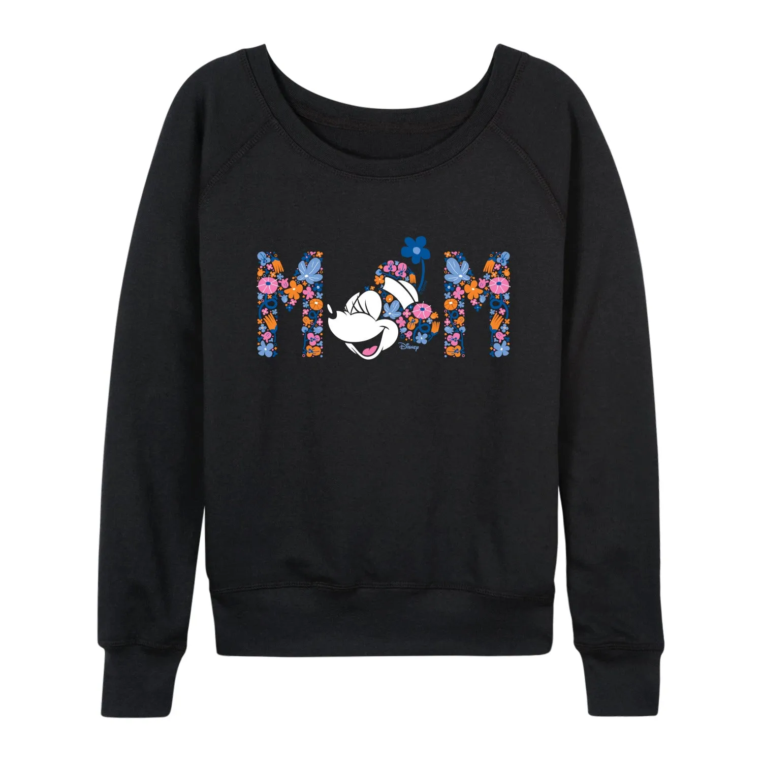 Disney - Mom Minnie Florals - Women's French Terry Long Sleeve Pullover sold by Zulily