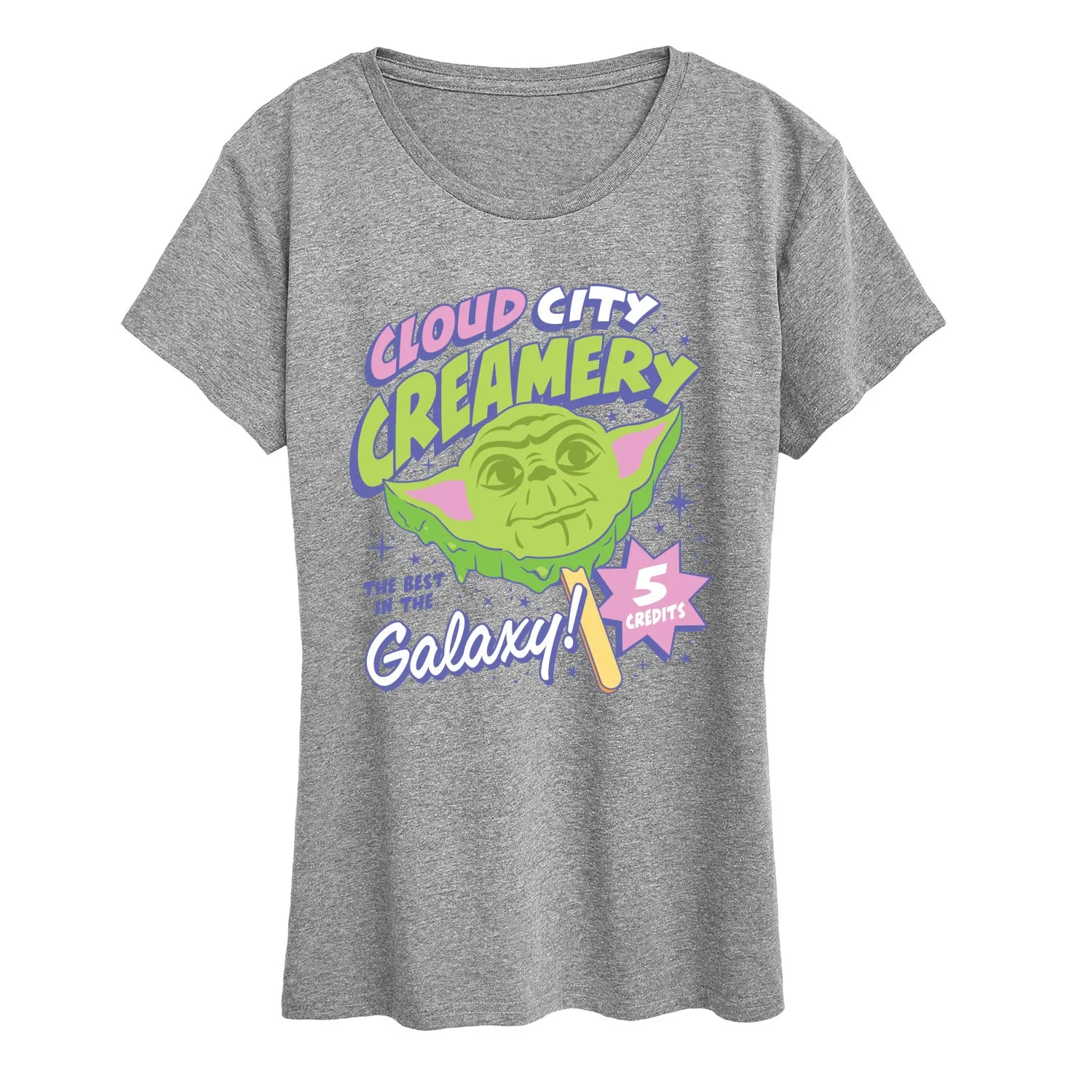 Star Wars - Cloud City Creamery - Women's Short Sleeve Graphic T-Shirt sold by Zulily product image thumbnail 4