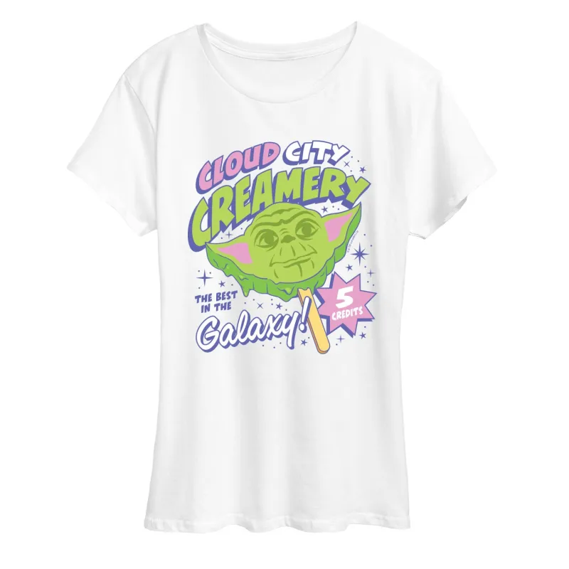 Star Wars - Cloud City Creamery - Women's Short Sleeve Graphic T-Shirt sold by Zulily